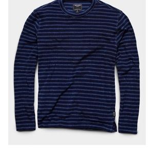Todd Snyder Long Sleeve Terry Stripe Crew